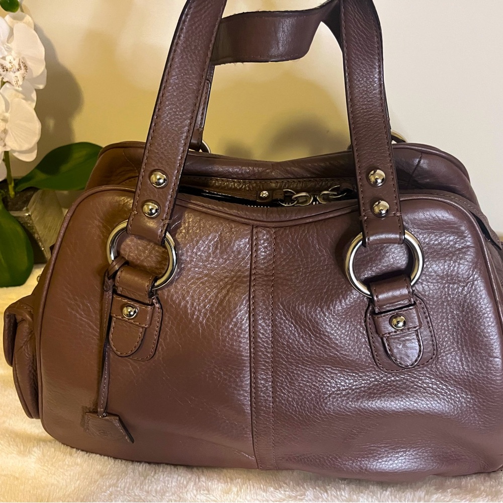 Banana Republic Brown leather satchel handbag